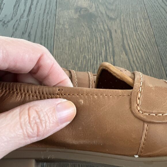 Brown womens loafters Clarks Lyrical Way Light Brown 7 1/2 US - Picture 4 of 6